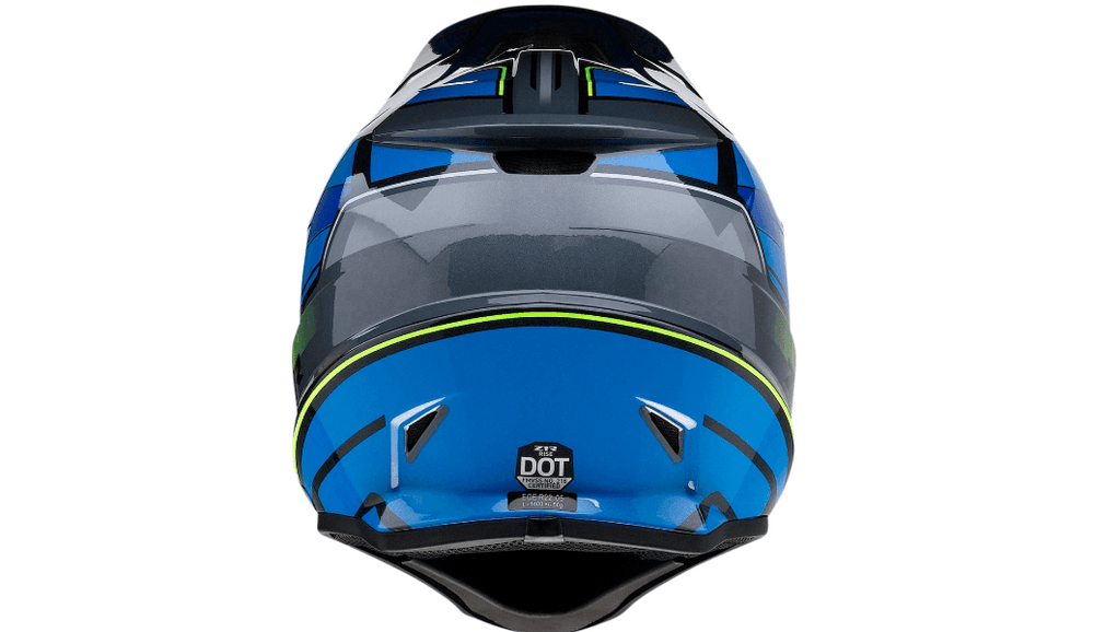 Z1R Rise MC Blue/Hi-Viz Helmet - Motor Psycho Sport