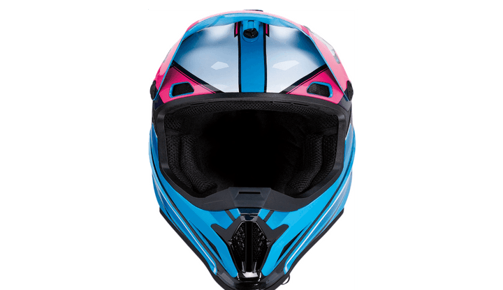 Z1R Rise MC Pink/Blue Helmet - Motor Psycho Sport