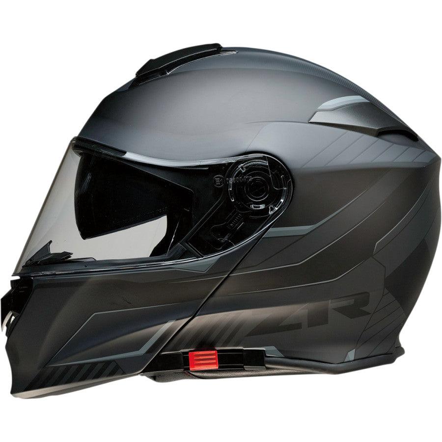 Z1R Solaris Modular Scythe Helmet - Black/Gray - Motor Psycho Sport