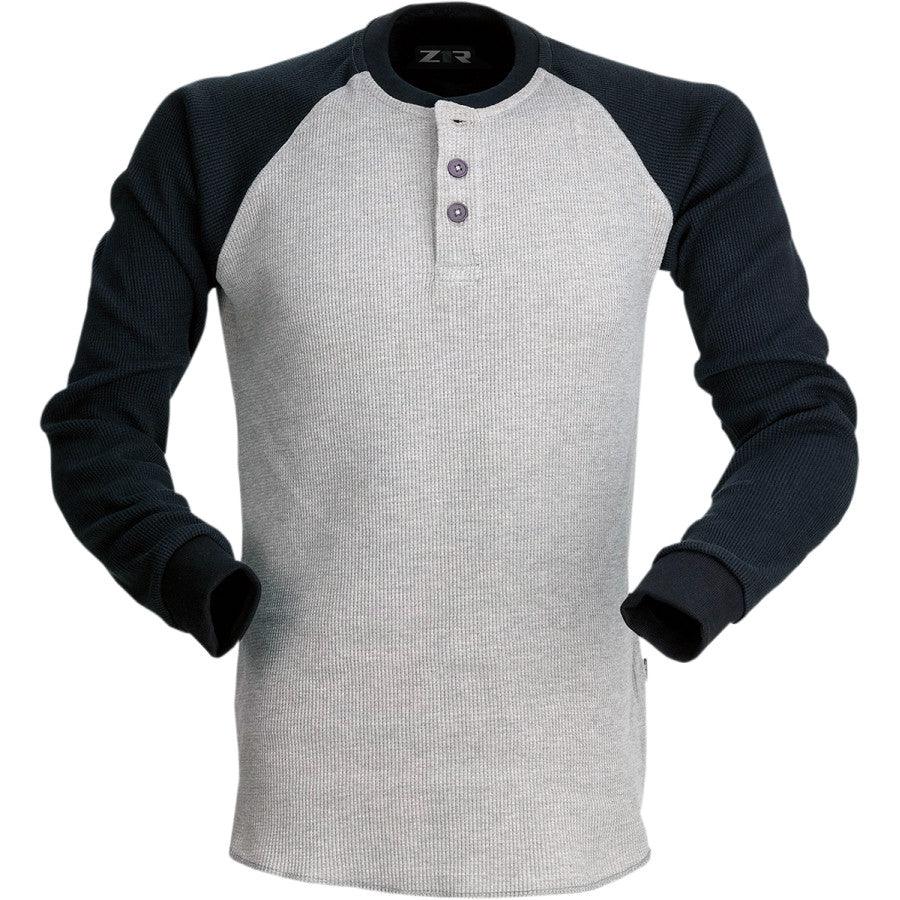 Z1R Waffle Long-Sleeve Shirt - Gray - Motor Psycho Sport