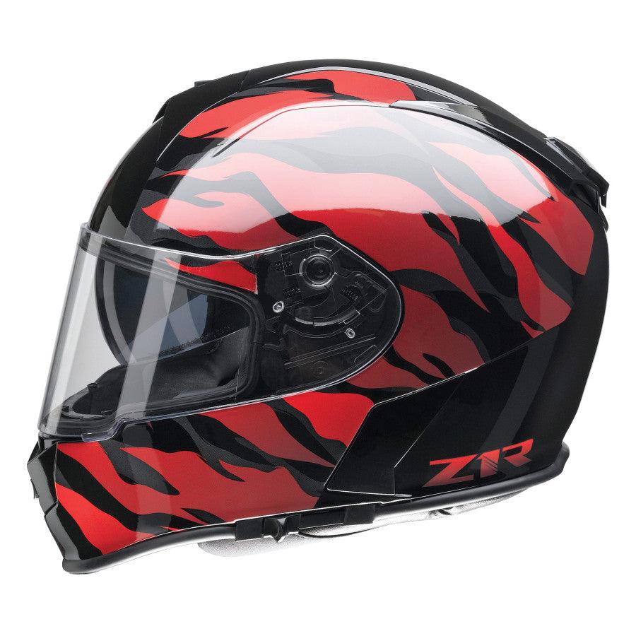 Z1R Warrant Camo Helmet - Black/Red - Motor Psycho Sport