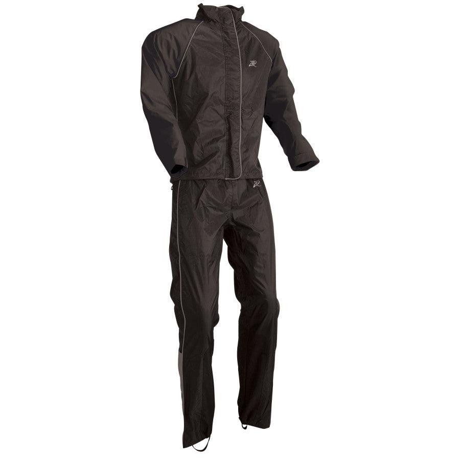 Z1R Women's 2-Piece Rainsuit - Black - Motor Psycho Sport