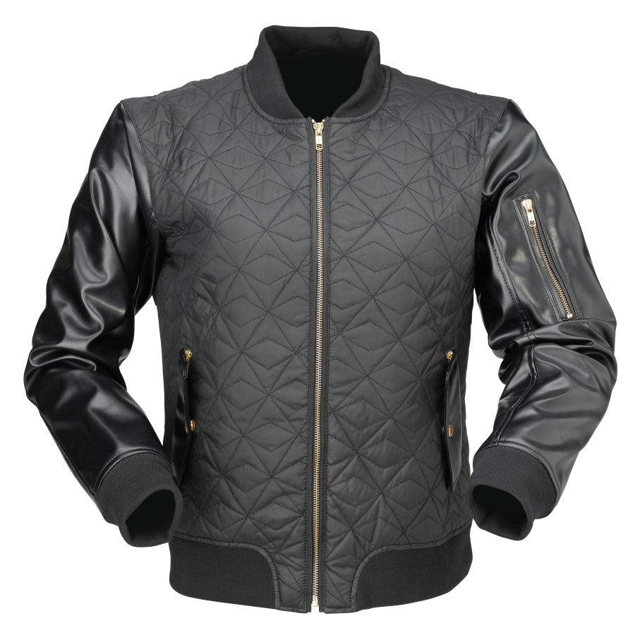 Z1R Women's Bomber Jacket - Black - Motor Psycho Sport