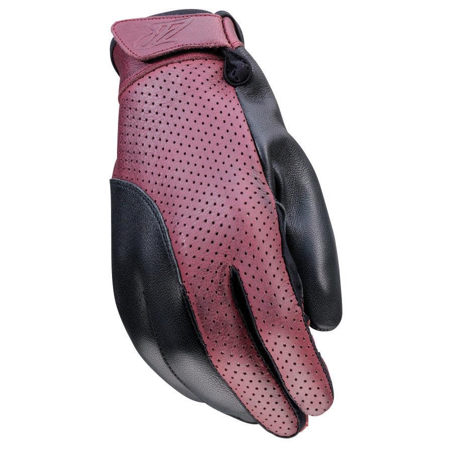 Z1R Women's Combiner Gloves - Black/Red - Motor Psycho Sport