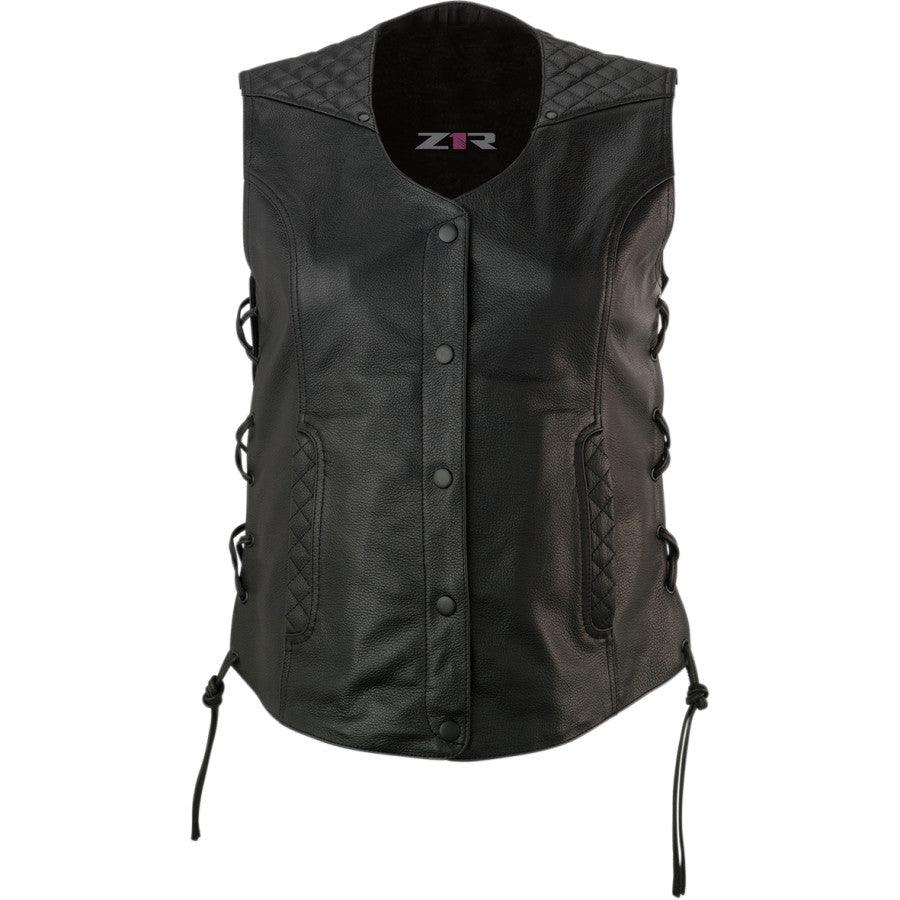 Z1R Women's Gaucha Vest - Black - Motor Psycho Sport