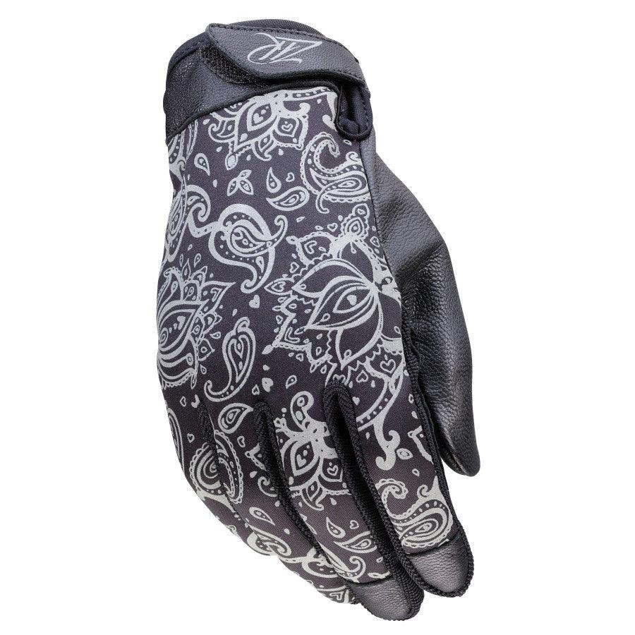 Z1R Women's Reflective Gloves - Black - Motor Psycho Sport
