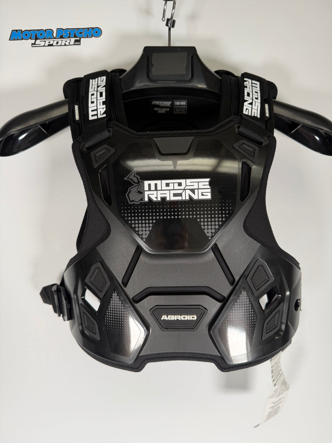 Moose Racing Youth Agroid Chest Guard - BLACK - Size S/M - OPEN BOX / FINAL SALE