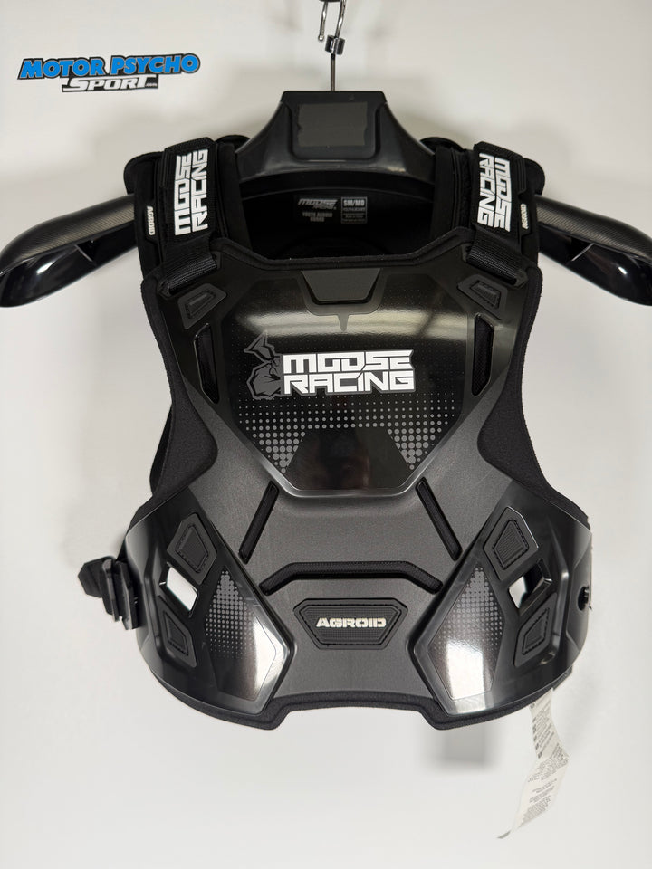 Moose Racing Youth Agroid Chest Guard - BLACK - Size S/M - OPEN BOX / FINAL SALE