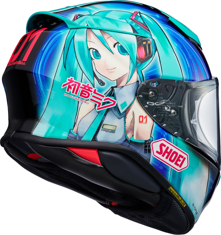 Shoei RF-1400 Hatsune Miku Helmet - TC-4