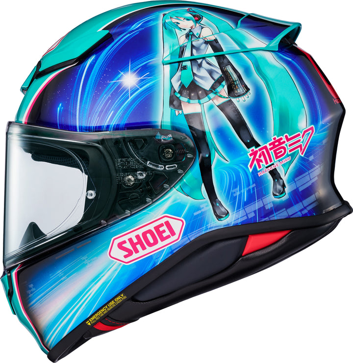Shoei RF-1400 Hatsune Miku Helmet - TC-4