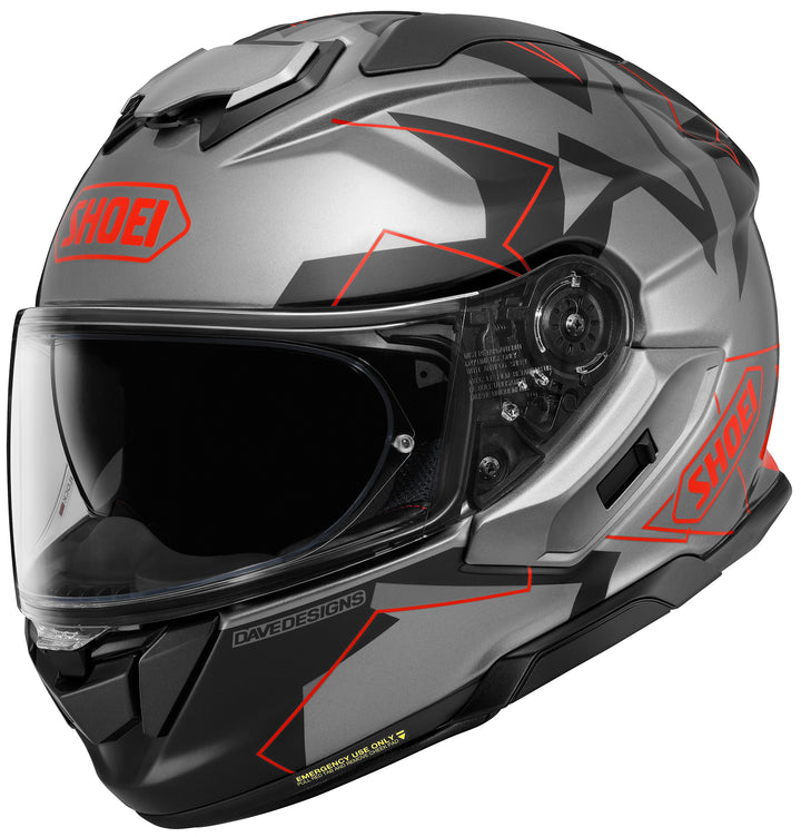 Shoei GT-Air 3 MM93 Grip Helmet - TC-1 Silver/Red/Black