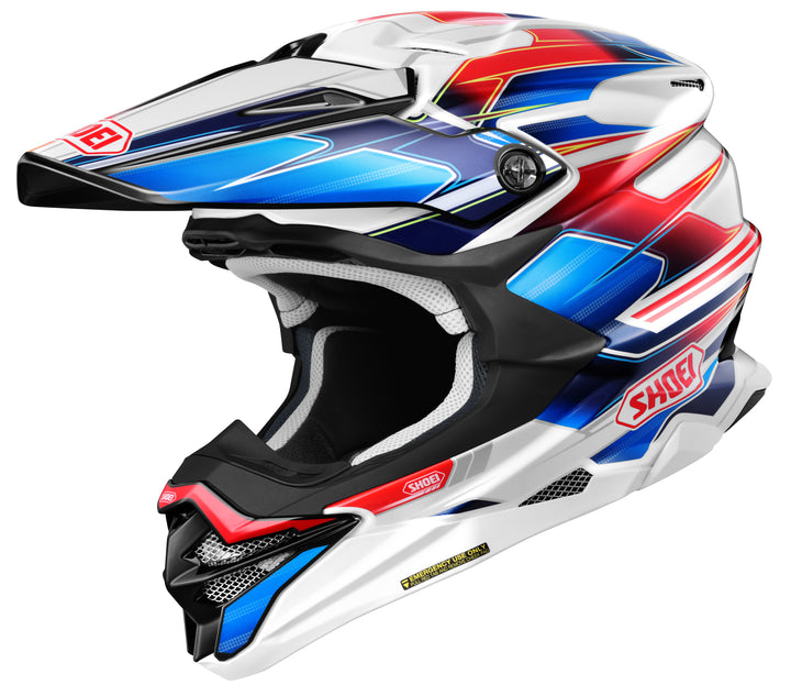 Shoei VFX-EVO Sparkle Helmet - TC-10 Blue/Red/White