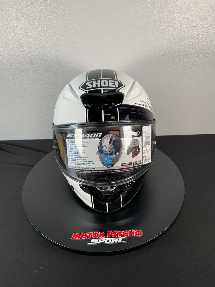 Shoei RF-1400 Ideograph Helmet - TC-6 White/Black - Size Large - USED / OPEN BOX