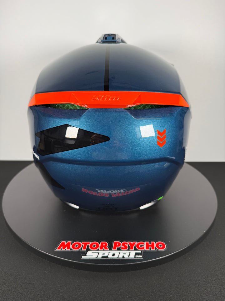 KLIM X1 ALPHA HELMET ECE/DOT-GLOSS CONCEPT PETROL - STRIKE ORANGE - Size XS - OPEN BOX