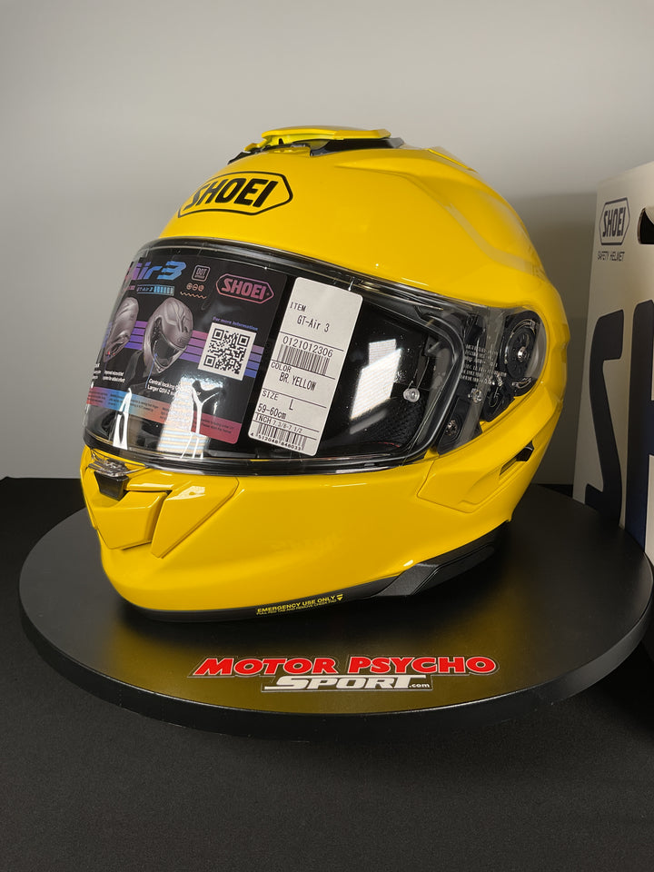 Shoei GT-Air 3 Helmet - Brilliant Yellow - Size L - Used Open Box