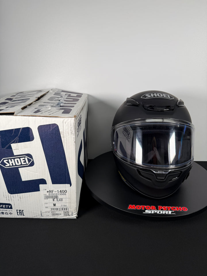 Shoei RF-1400 Helmet - Matte Black - Size M - USED / FAIR