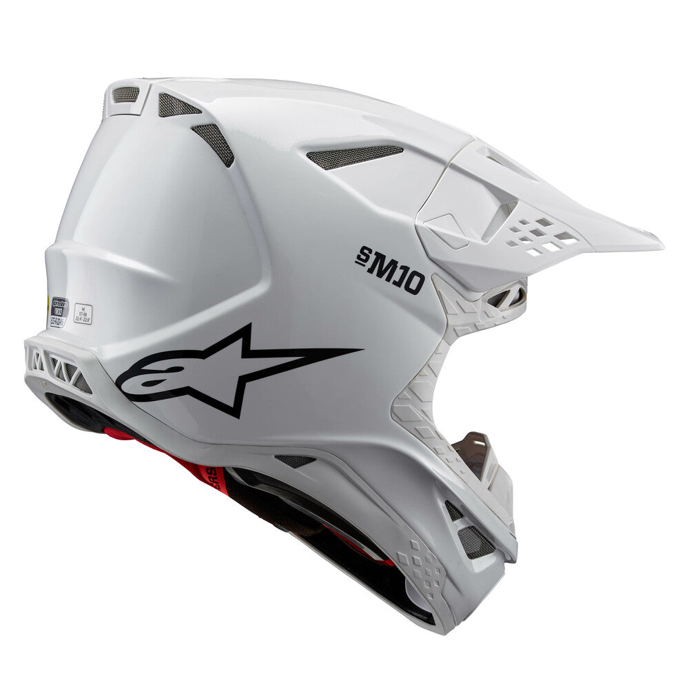 Alpinestars Supertech M10 MIPS Helmet - Solid White Glossy