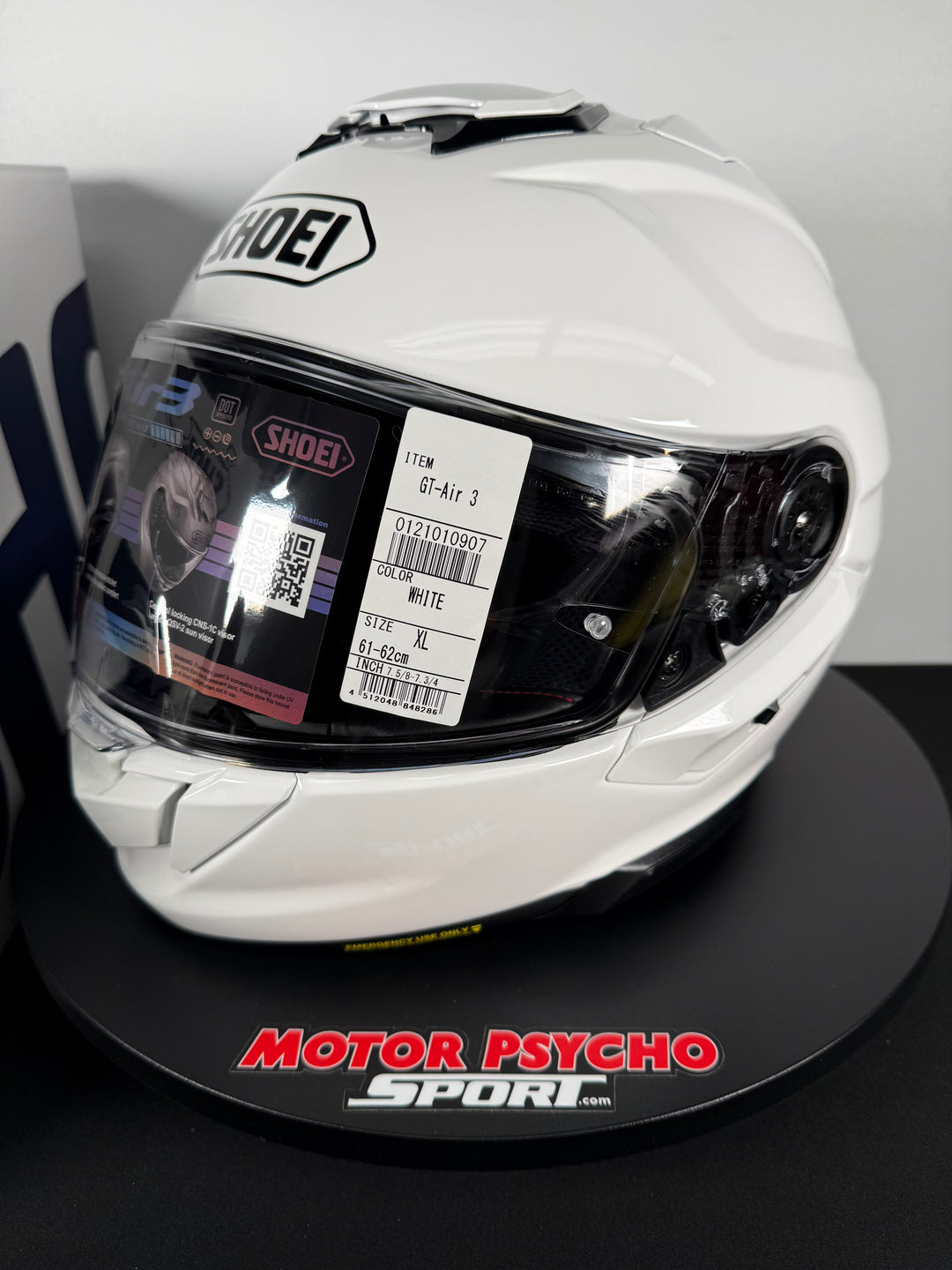 shoei gt air white helmet Neotec 3 - 3C visor available in individual tints Sports helmet Shoei GT-Air 3
