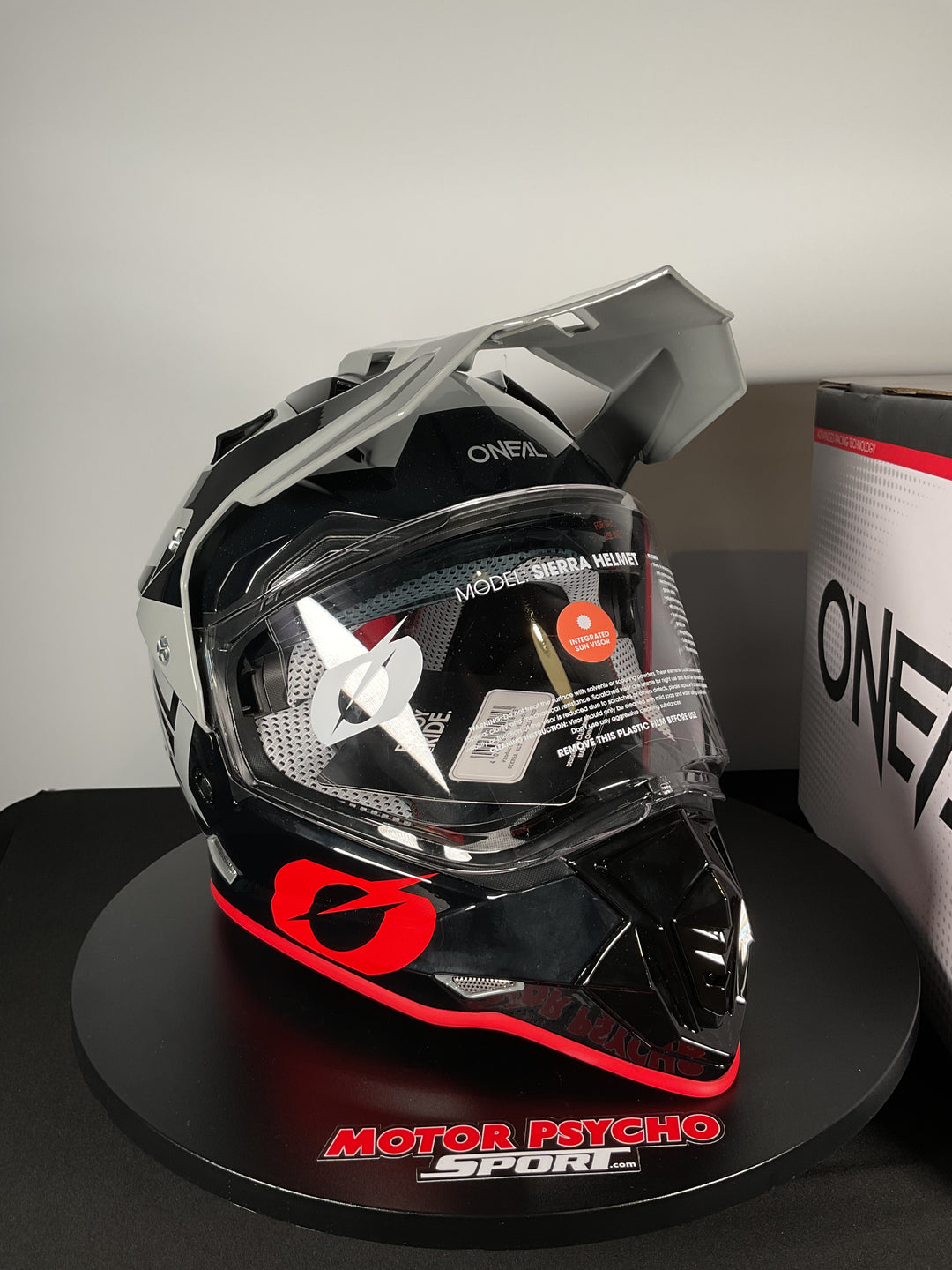 O'Neal Sierra Helmet R Gray/Black/Red - Size M - Used Open Box