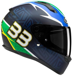 HJC C10 BRAD BINDER BB33 LTD HELMET - BLACK/BLUE/GREEN/RED