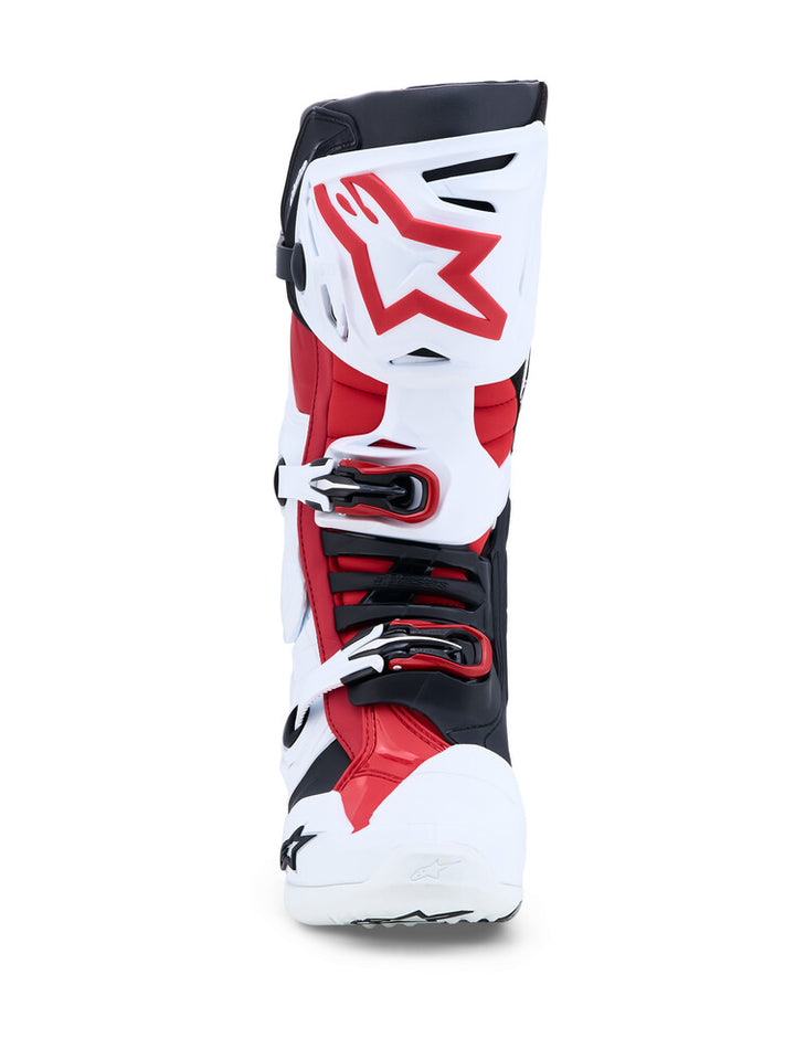 Alpinestars Tech 10 Boots - White/Black/Red (Idaho Warehouse)
