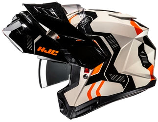 HJC i80 VELLY ADVENTURE MODULAR HELMET - MC-7 BEIGE/BLACK/ORANGE