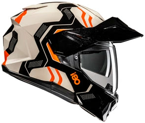 HJC i80 VELLY ADVENTURE MODULAR HELMET - MC-7 BEIGE/BLACK/ORANGE