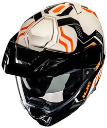 HJC i80 VELLY ADVENTURE MODULAR HELMET - MC-7 BEIGE/BLACK/ORANGE