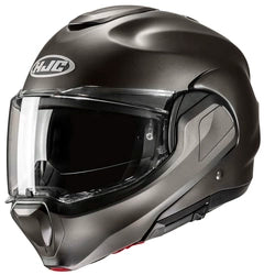 HJC F100 MODULAR HELMET - SEMI-FLAT TITANIUM