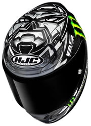 HJC RPHA 12N QUARTARARO BLACK REPLICA HELMET - MC-5