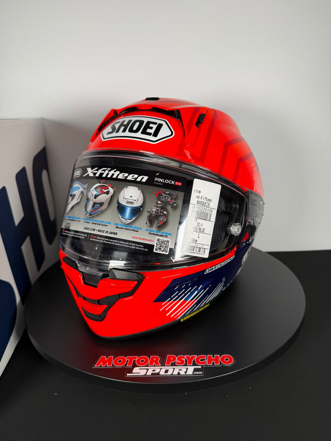 Shoei X-15 Marquez 8 Helmet - TC-1 - Size Large - USED / OPEN BOX #3