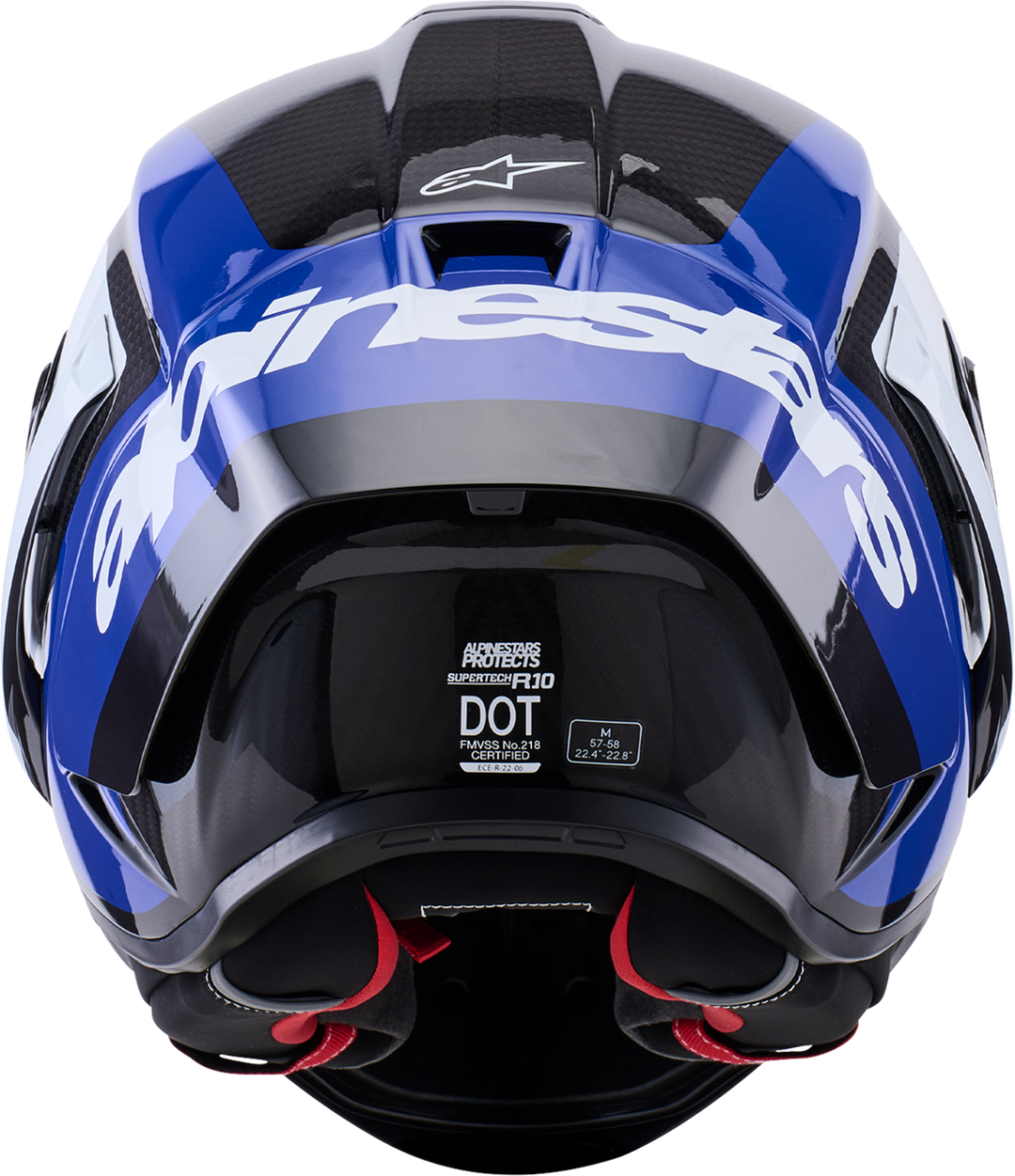 Alpinestars Supertech R10 Arius Helmet -Gloss Black/White/Blue