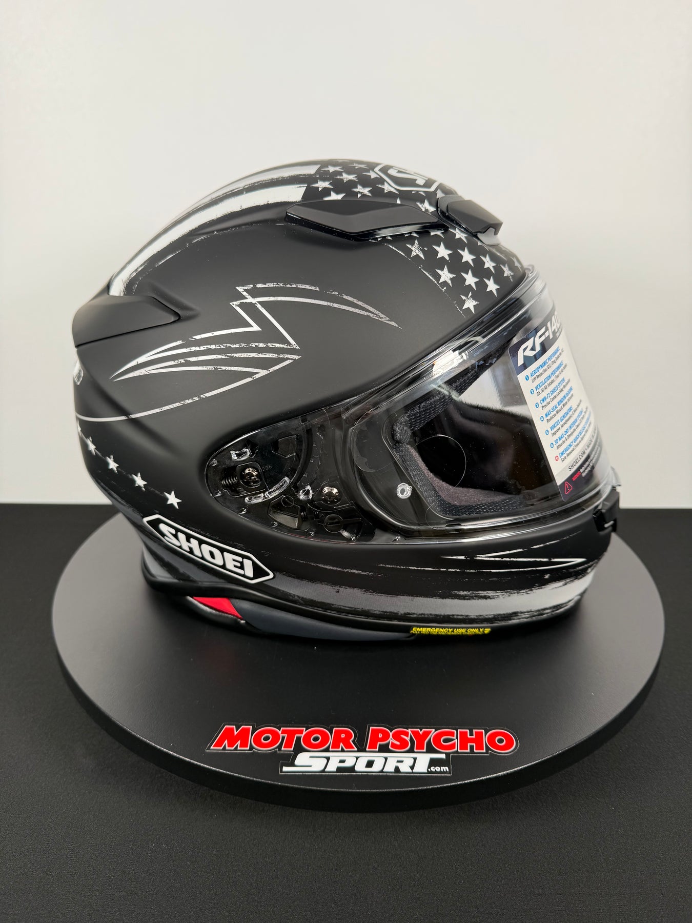 schuberth r2 vs shoei rf 1200 Shoei RF-1400 Dedicated 2 Helmet Matte TC-5 Black/White - Size Medium