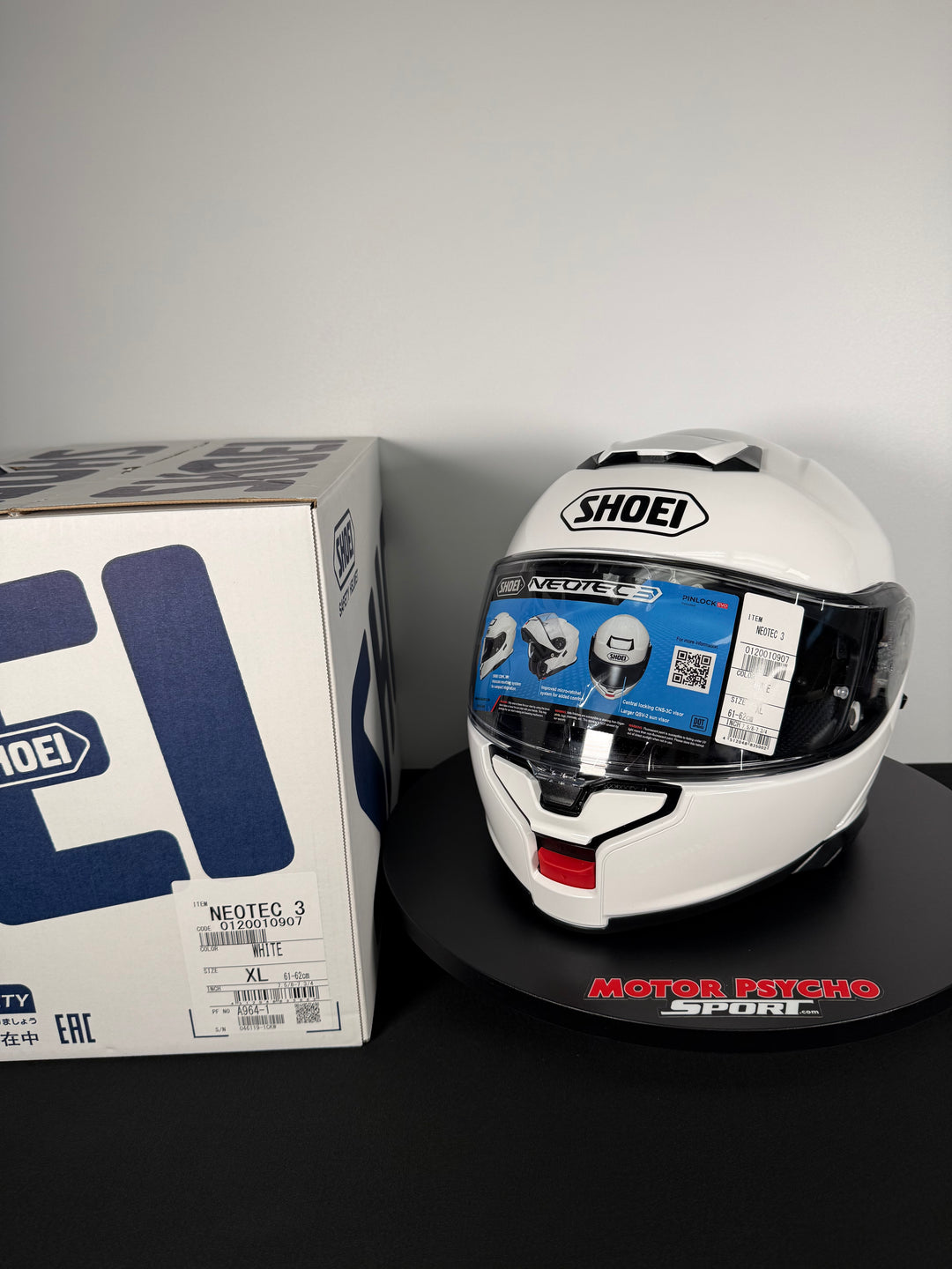 Shoei Neotec 3 Modular Helmet - Gloss White - Size XL - USED / OPEN BOX #2