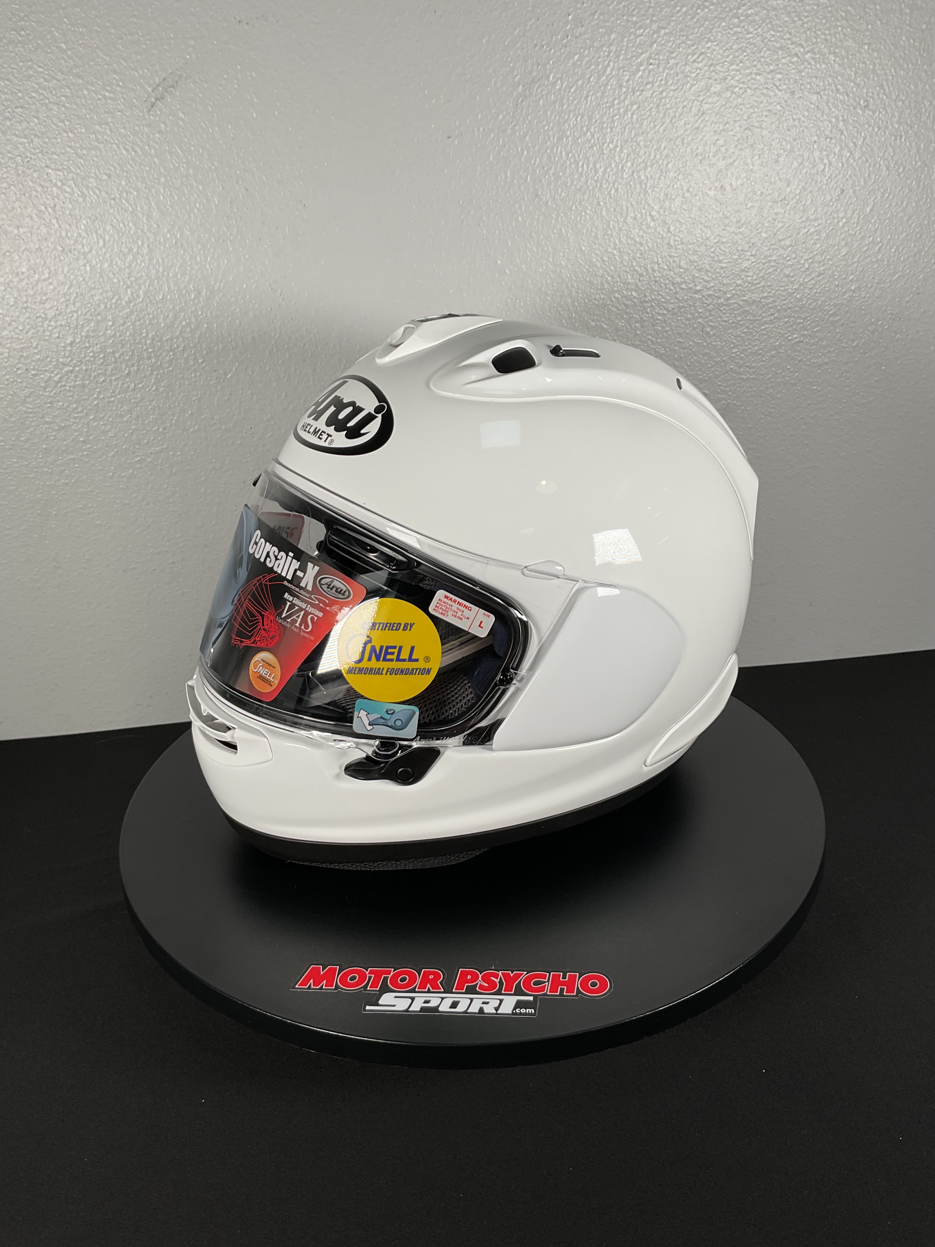 Arai Corsair X w/ pinlock - White - Size L - Used Like New – Motor
