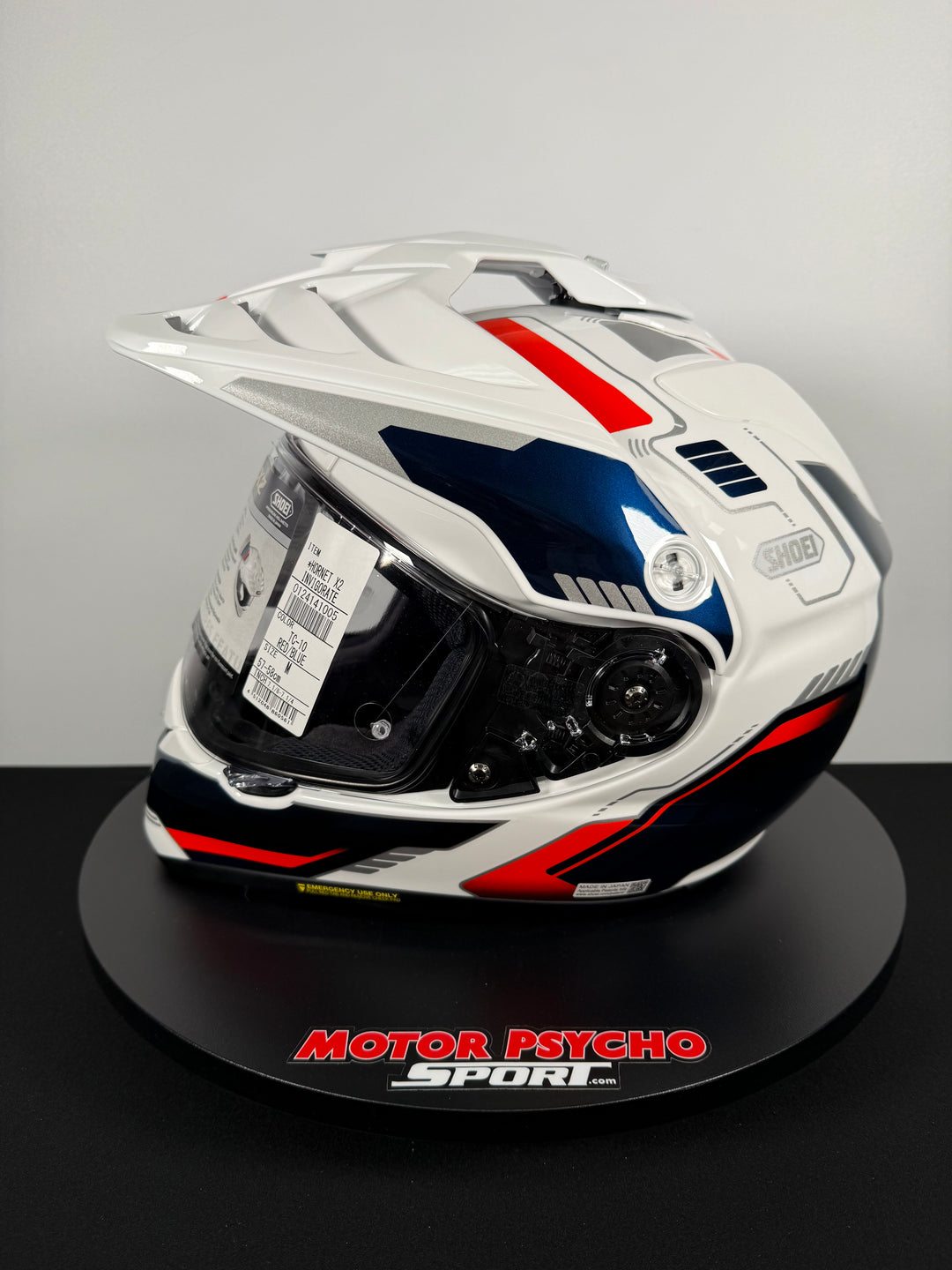 Shoei Hornet X2 Invigorate Adventure Co Helmet - TC-10 -Size M- USED LIKE NEW