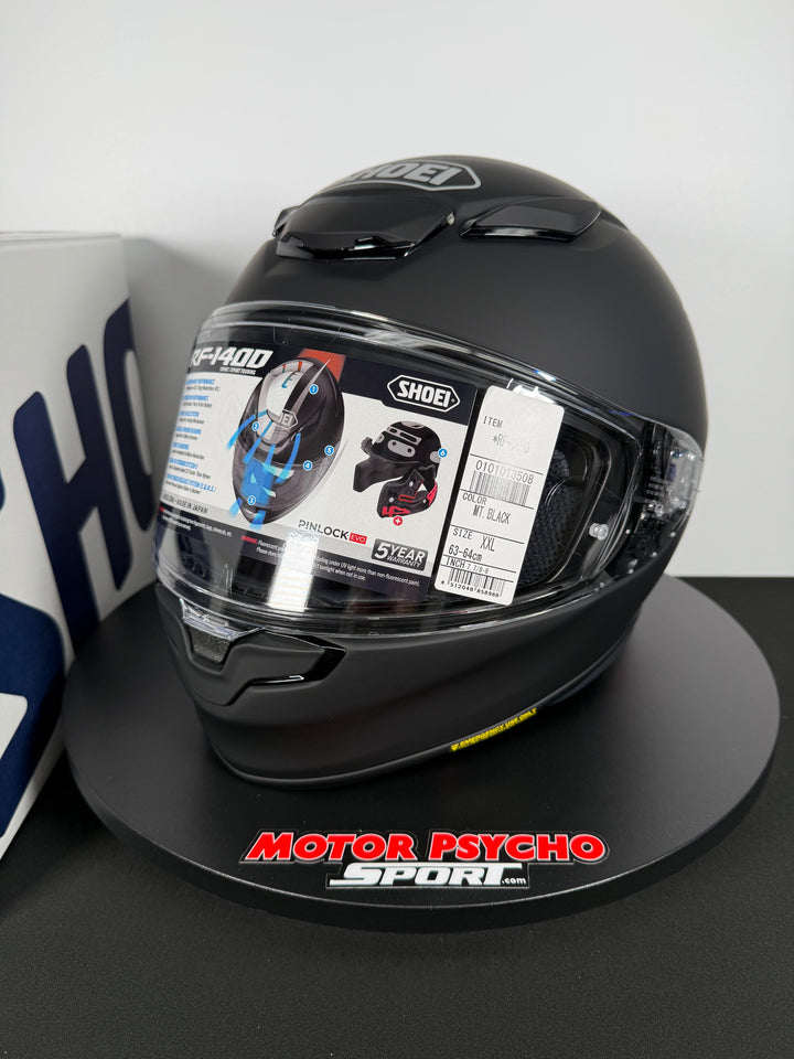 Shoei RF-1400 Helmet - Matte Black - Size XXL - USED / OPEN BOX