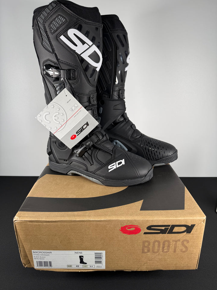 Sidi CrossAir Boots - Black - Size Euro 43 / US 9.4 - OPEN BOX