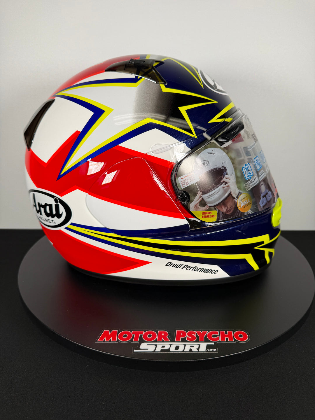 Arai Regent-X Helmet - Stars & Stripes Yellow - Size Large - OPEN BOX - FINAL SALE / NO RETURNS