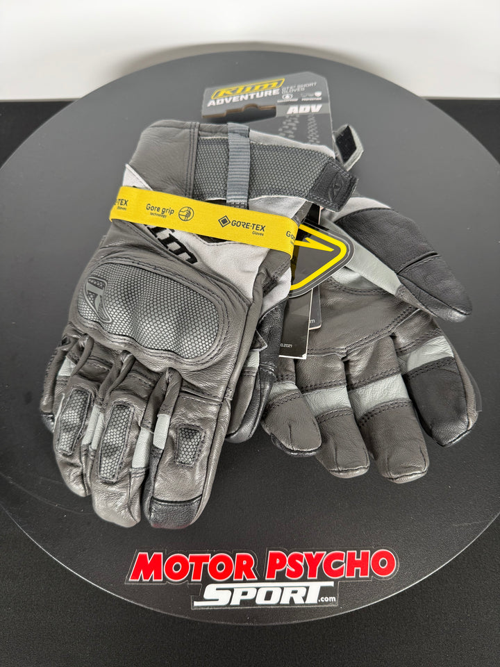 KLIM ADVENTURE GTX SHORT GLOVE - ASPHALT - Size M - OPEN BOX - FINAL SALE / NO RETURNS