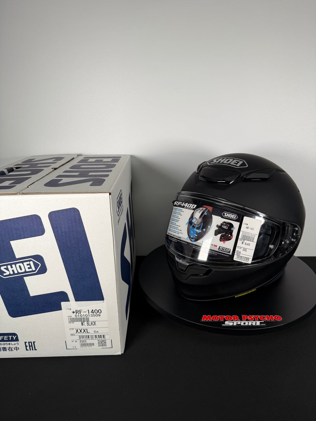 Shoei RF-1400 Helmet - Matte Black - Size 3XL - USED / OPEN BOX - FINAL SALE / NO RETURNS