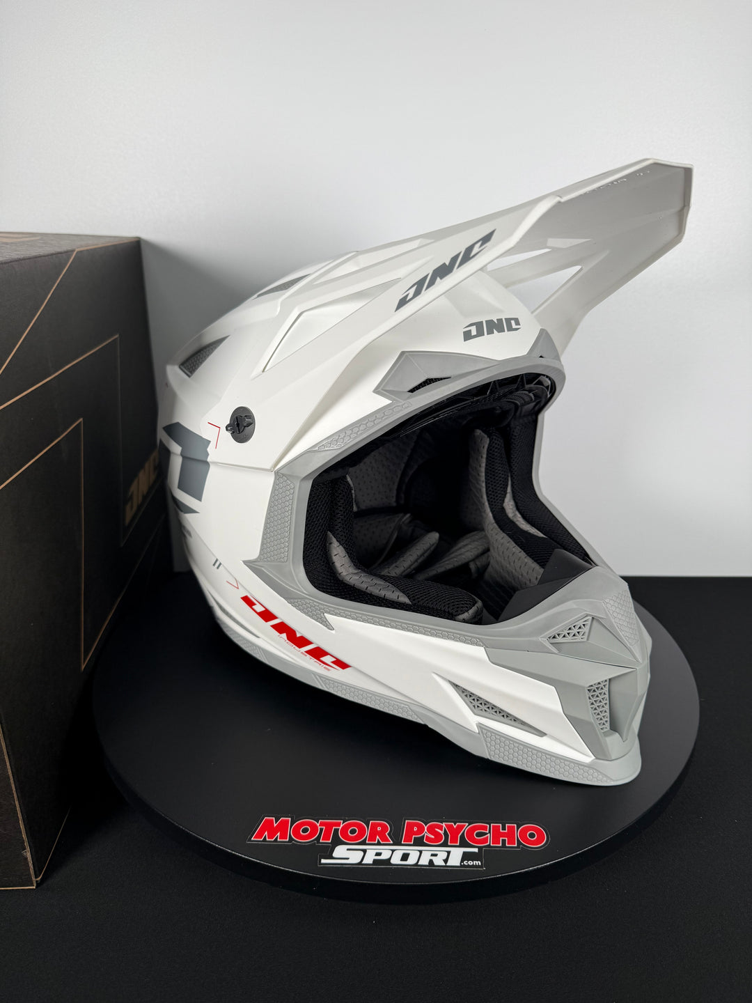 One Industries X-297 HELMET - FOCUS WHITE/GRAY - Size XL - OPEN BOX