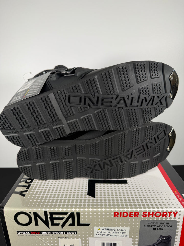 O'NEAL Shorty Boot - Black - Size Euro 48 / US 14 - OPEN BOX