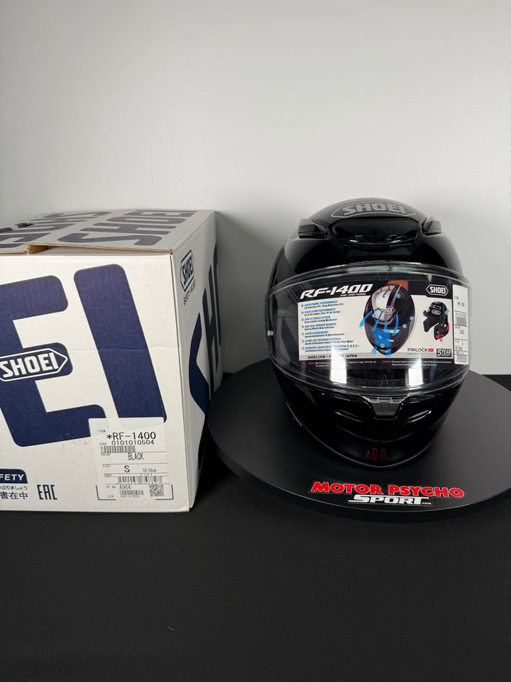 Shoei RF-1400 Helmet - Gloss Black - Size Small - USED / OPEN BOX