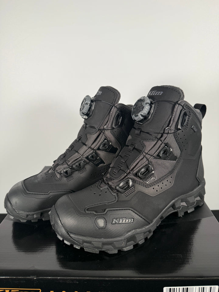 KLIM OUTLANDER GTX BOOT - STEALTH BLACK - Size Euro 40.0 / US 7 - OPEN BOX