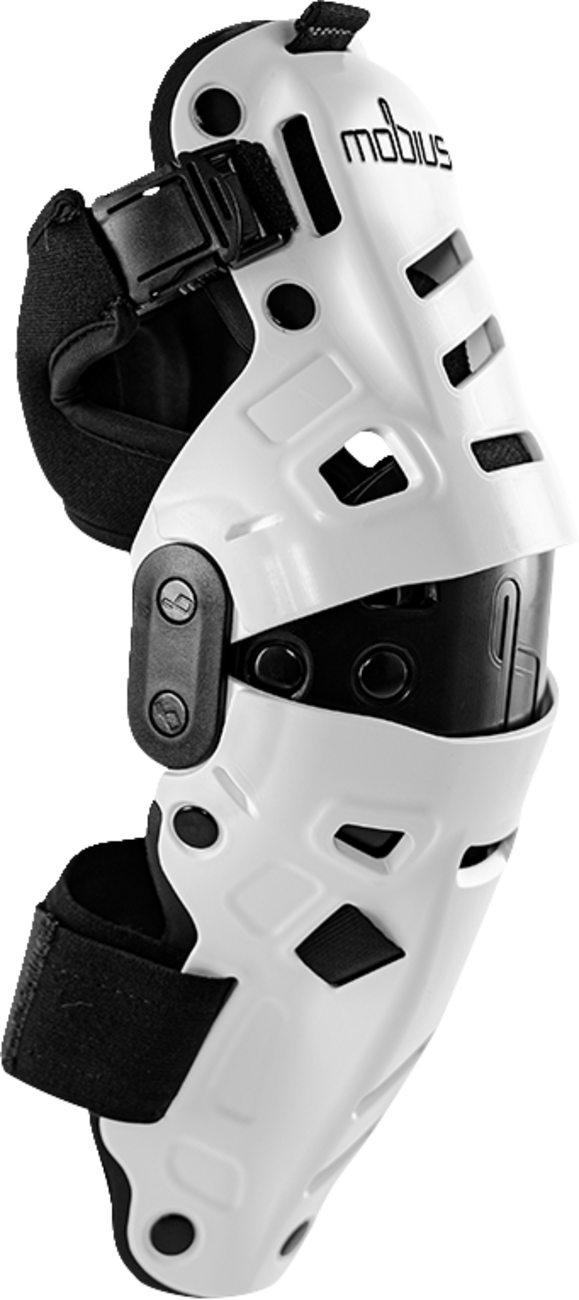 Mobius X8H Hybrid Knee Support - White/Black Pair