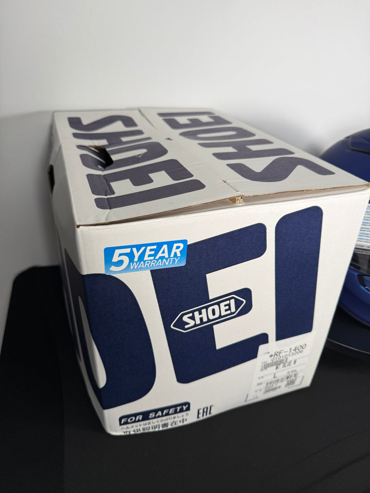 Shoei RF-1400 Helmet - Matte Blue - Size Large - USED / OPEN BOX