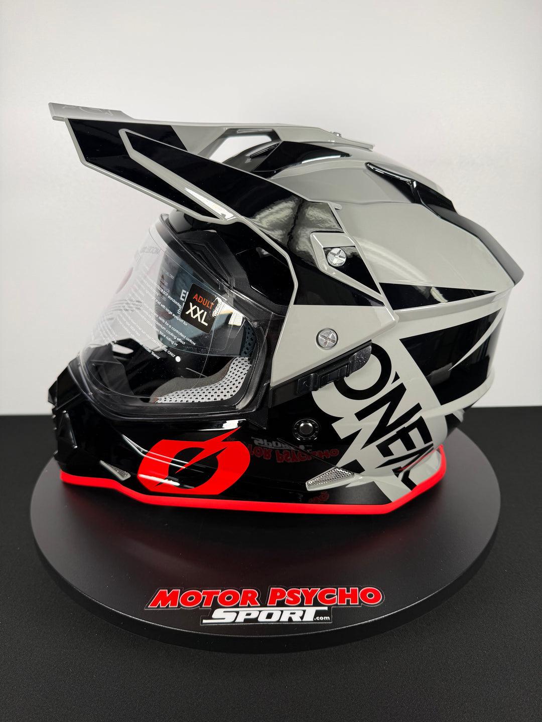 O'Neal Sierra Helmet R Gray/Black/Red - Size XXL - OPEN BOX