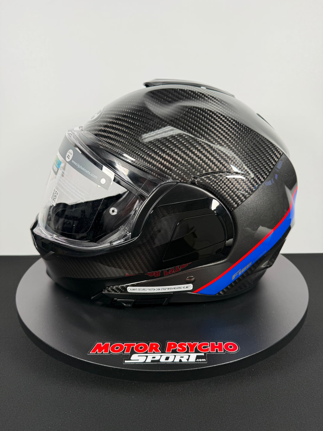 HJC F100 Carbon Modular Helmet - Stan MC-21 - Size XL - OPEN BOX