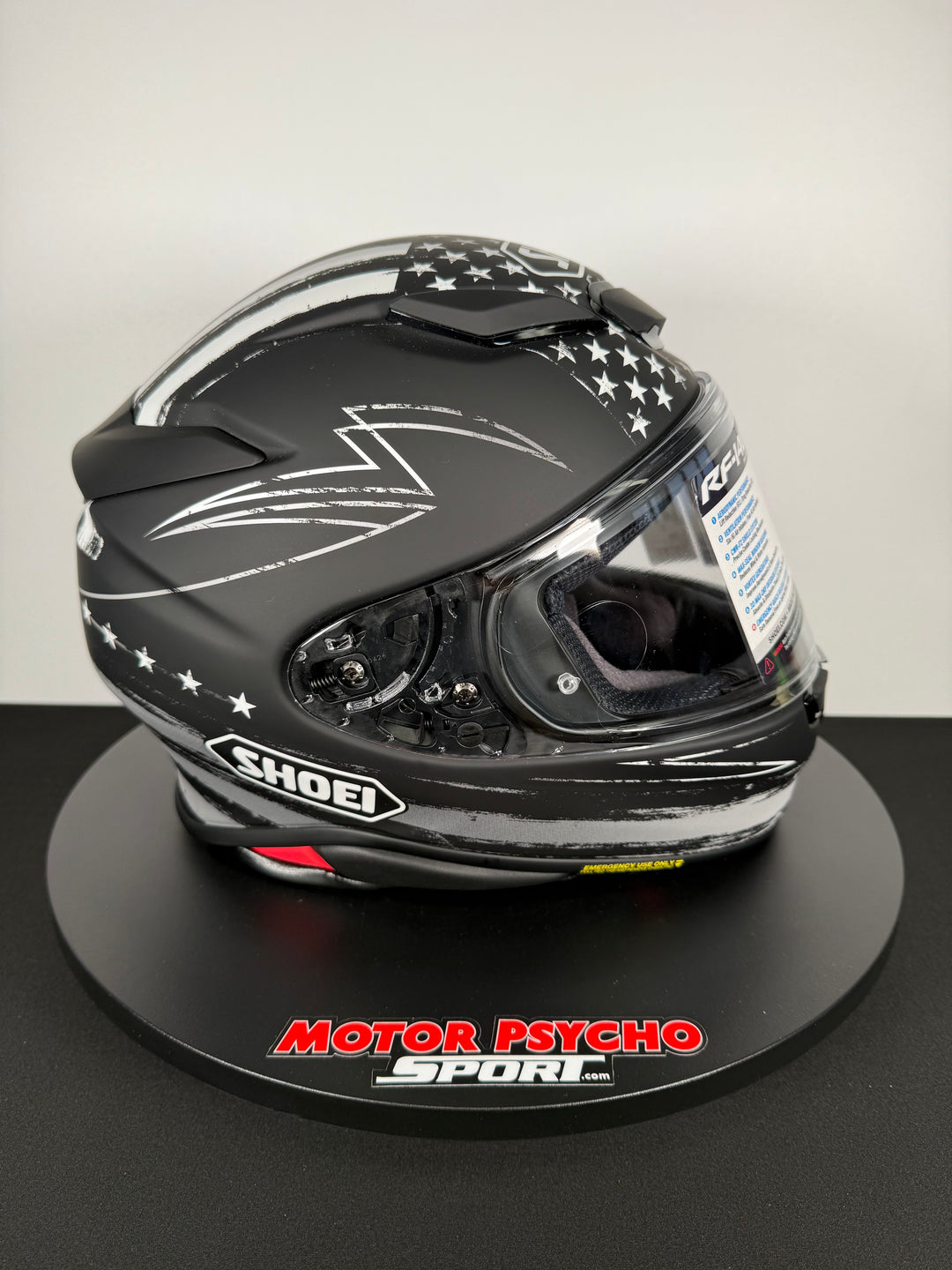 Shoei RF-1400 Dedicated 2 Helmet Matte TC-5 Black/White - Size S - USED / OPEN BOX